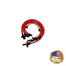 Chevy V6v8 Spark Plug Wire Set 8mm Red For 4.3l 5.0l 5.7l Hei - Chevrolet Gmc