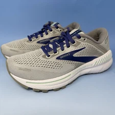 Brooks Womens Adrenaline GTS 22 Gray Running Shoes Sneakers Sz 5 M (B)