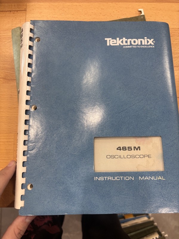 Tektronix 465B Oscilloscope with Options Service Instructional Manual