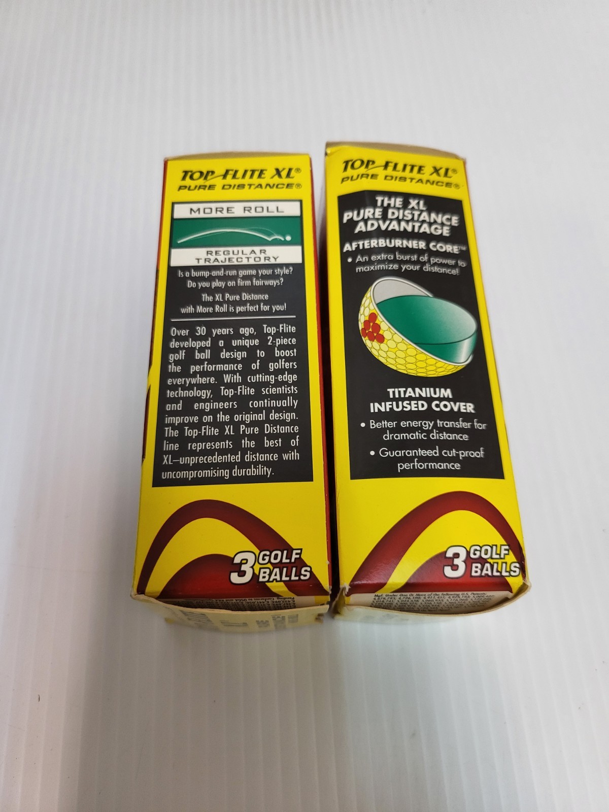 Top Flite XL Golf Balls - Distance Yellow - 2 Packs With 6 Total Balls 