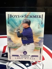 2025 Panini Boys of Summer Larry Walker #3 Purple /49 Color Match Rockies