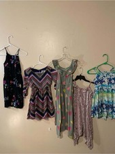 Girl's clothing lot girls' dresses Size 8 girls 5 dresses Mini Midi Maxi Bundle