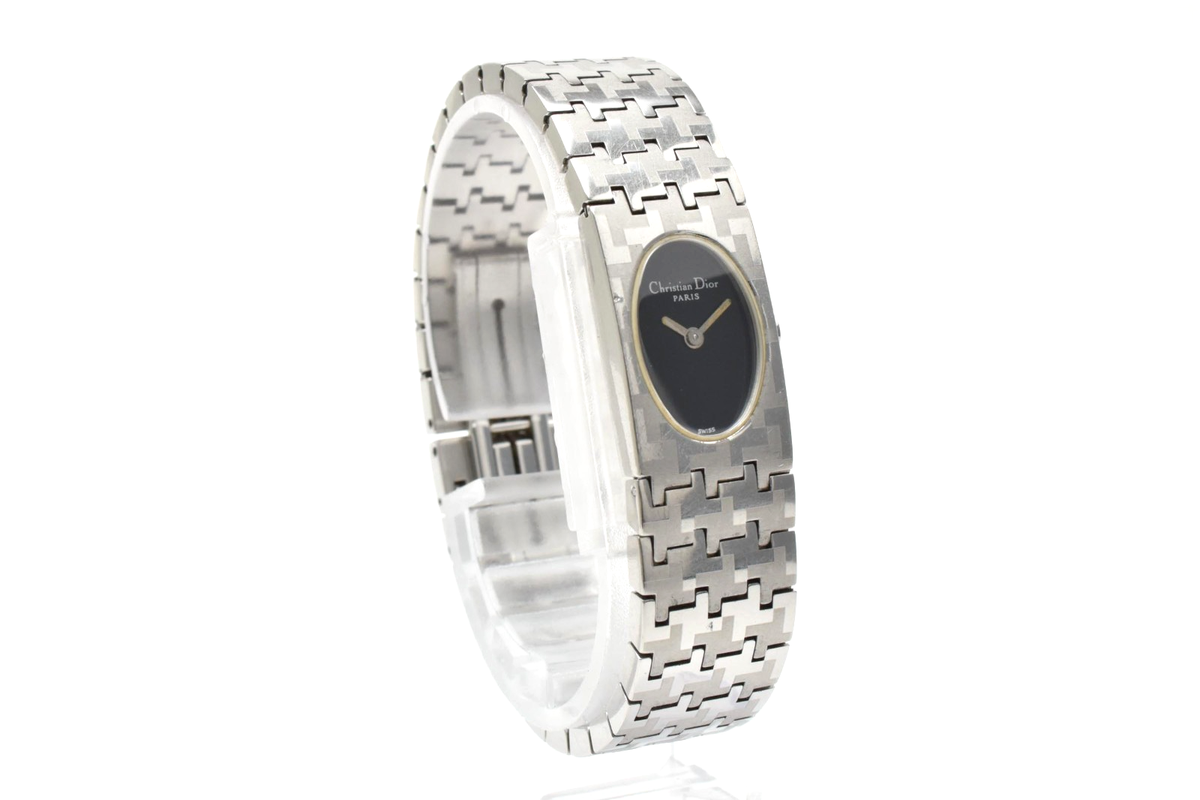 EXCELLENT+5] Christian Dior D70-100 Black Dial Quartz Women's