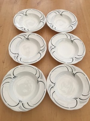 Royal Albert Enigma Müslischalen mit Rand 6er Set Bone China 16,5 cm