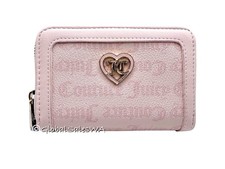Juicy Couture Powder Blush Pink Flawless Medium Double Zip Around Wallet NWT