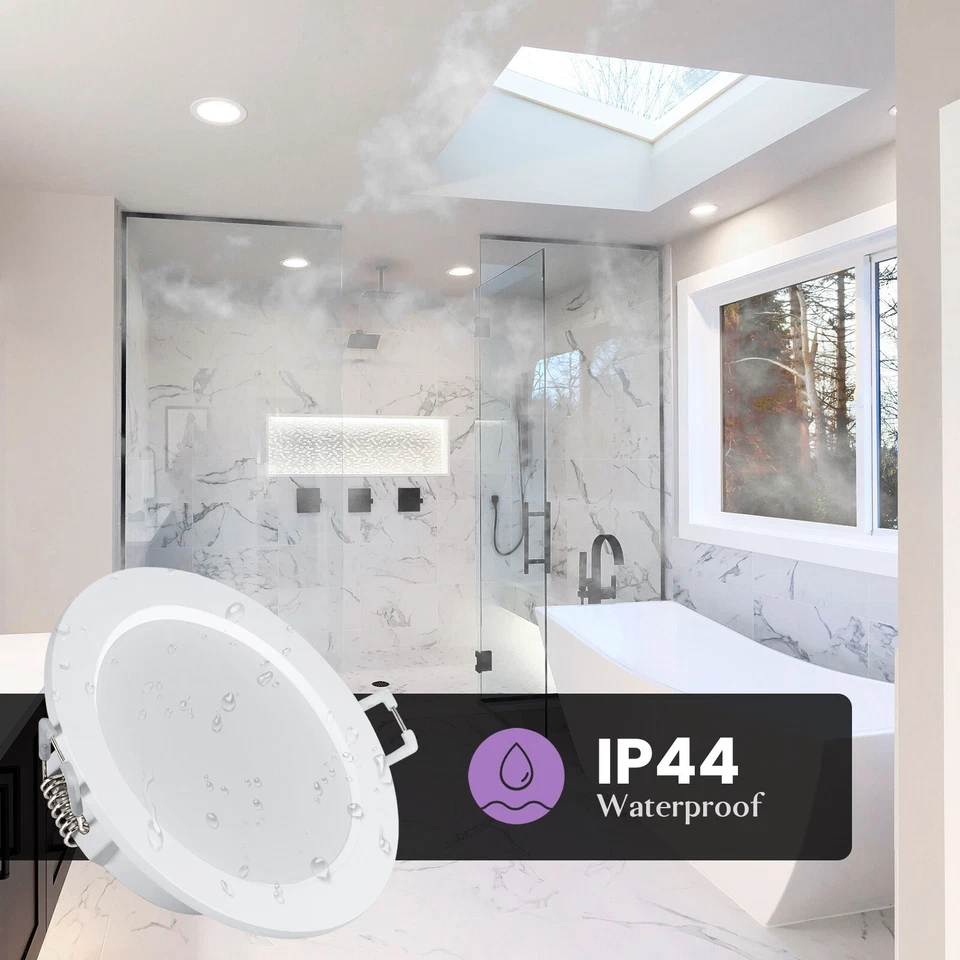 LED Spots Einbaustrahler 230V ultraslim Deckenspot Flach Panel Einbau leuchten - Bild 3 von 4