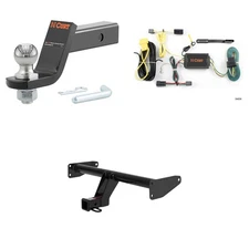 CURT Class 3 Tow Package Trailer Hitch, Wiring, Ball Mount - 13594, 56026, 45856