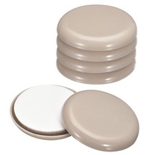 12Pcs Furniture Sliders 2" Plastic Self-adhesive Round Sliding Pads Grey