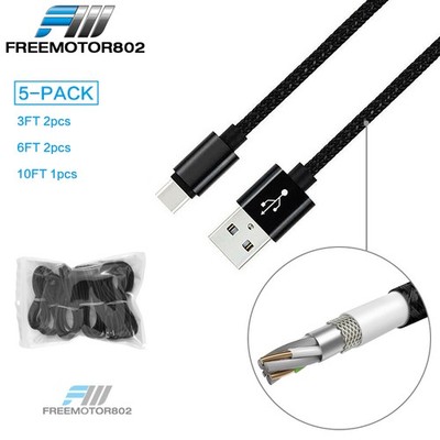For Samsung Galaxy S8 9 10 Type C USB Charge Cable Fast Charging Data Sync Cable