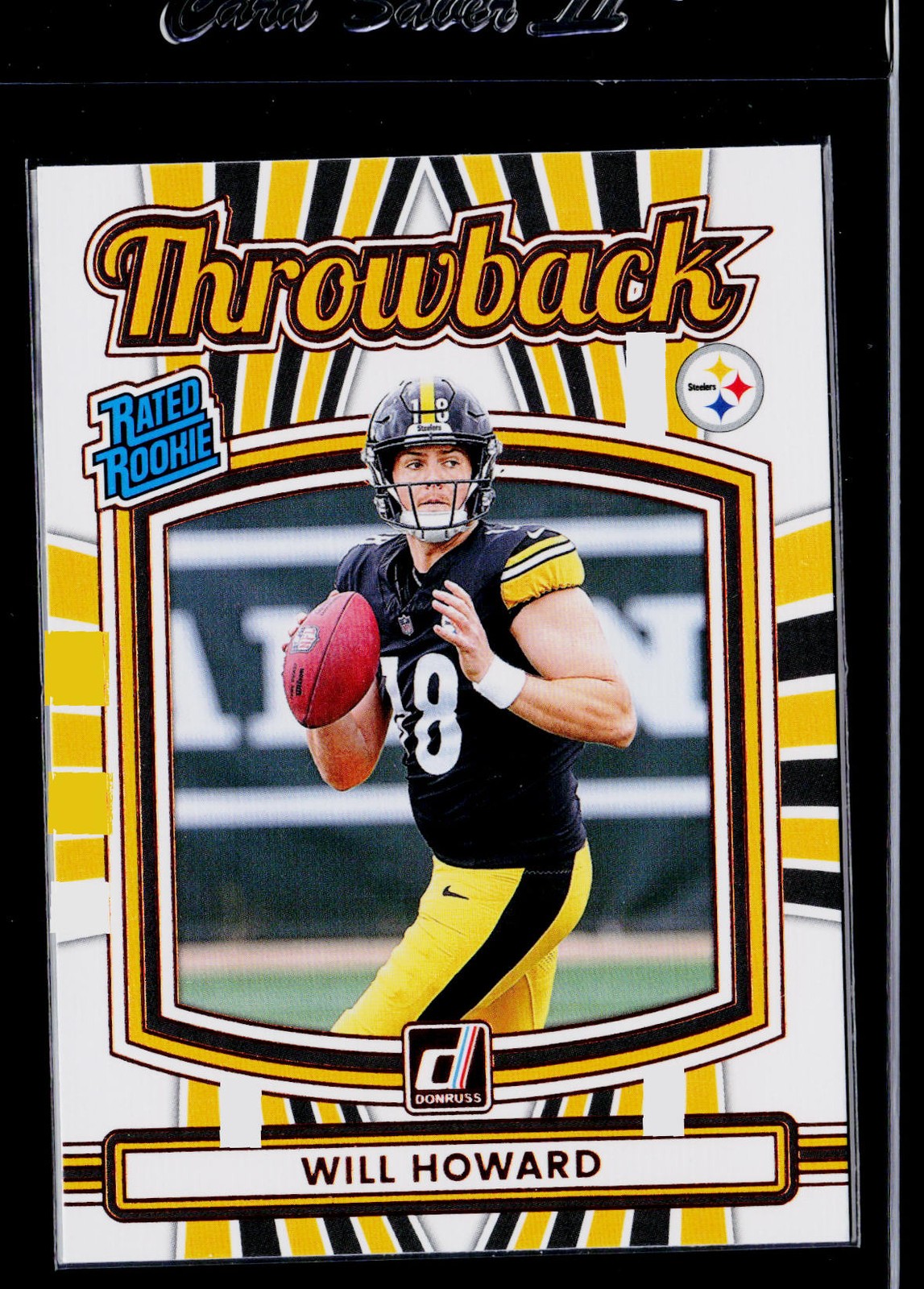 2025 Donruss #30 Will Howard Rated Rookies Throwback
