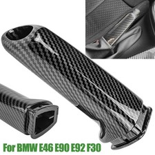 Handbrake Brake Handle Cover Carbon Fiber Look For BMW E46 E60 E90 E92 F30 Parts
