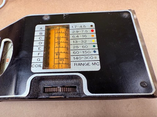 James Millen 90651 Misuratore di immersione a griglia radioamatore vintage con bobine in custodia di legno - Foto 4 di 23