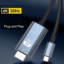 4K USB C Type C to HDMI Mirroring Cable HDTV Cord For iPhone 17Air 16 15 Samsung