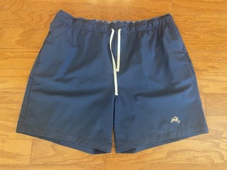 Pantaloncini da corsa Tracksmith Run Cannonball Run nuoto blu navy uomo grandi $110