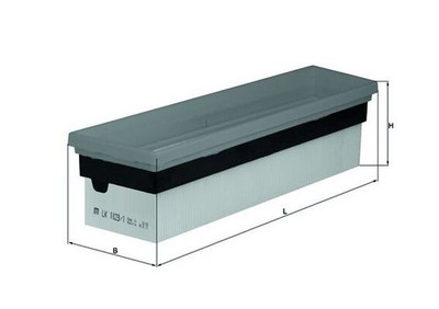 links MAHLE LX 1823/1 Luftfilter für BMW