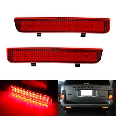 Red Lens 24-SMD LED Bumper Reflector Marker Lights For Range Rover Freelander 2