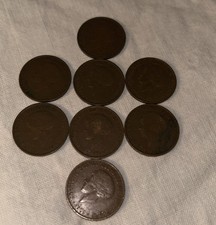 LUXEMBOURG Grand Duchy CHARLOTTE 1930 10 CENTIMES, ONE YEAR, X8