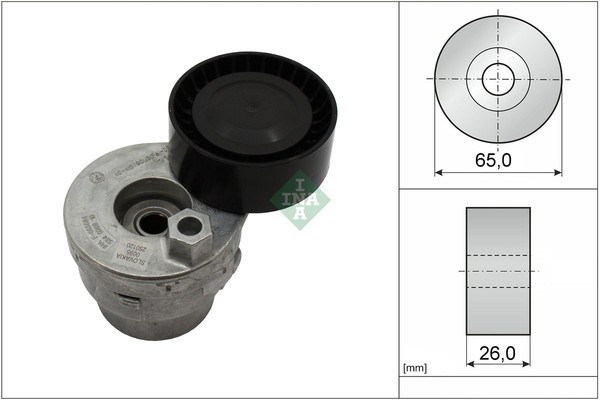NEU - Schaeffler INA 534026910 Riemenspanner, Keilrippenriemen FüR Renault-image