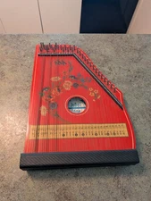 Vintage Jubel Tone Zither Child's Lap Harp From West Germany ~ SEE VIDEO
