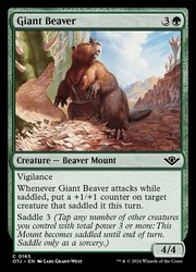 Giant Beaver 165 Foil Outlaws of Thunder Junction
