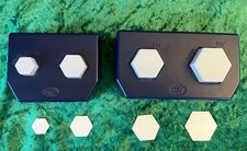 Creative Memories Hexagon Paper Punches Set of 2: 3/4" - 1.5" Vintage Scrapbook