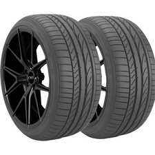 (QTY 2) 205/45RF17 Bridgestone Potenza RE050A Run Flat 84W SL Black Wall Tires