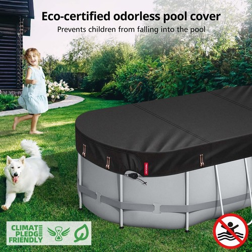 QH.HOME Copertura Piscina Ovale Invernale per Telaio 10x16 Ft Coleman/Bestway/Intex Ovale... - Foto 8 di 8