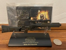 Star Wars 2006 Master Replicas Return Jedi BOBA FETT BLASTER .33 Scale Stand COA