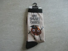 One Smart Cookie Graduation Socks 1 pair Women's Crew Socks 4-10