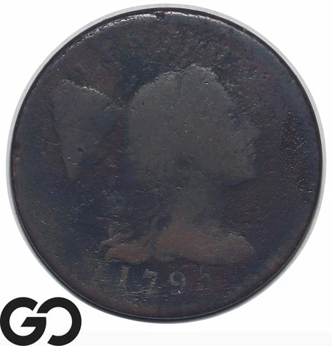 Photo of a 1795-P Large Cent from an eBay listing that sold on Jul 2, 2026