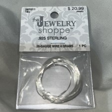 925 Sterling Silver Wire  Round  Solid  26 Gauge  4 Grams