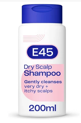 E45 Dry Scalp Shampoo for Very Dry, Itchy and Flaky 200 ml (Pack of 1)