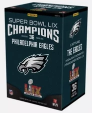 2024 PANINI FOOTBALL SUPER BOWL CHAMPIONS PHILADELPHIA EAGLES BOX SET - 36 CARDS