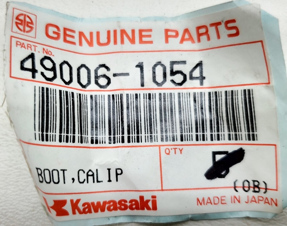 New Kawasaki KX80 KX100 KX250 KX500 ZX900 Caliper Boot NOS 49006
