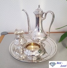 Kaffeeservice (Mokka-) 925/ Sterlingsilber mit sch&ouml;ner Hammerschlag-Optik