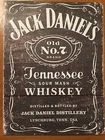 Tin Sign Vintage Jack Daniels Tennessee Whiskey