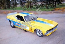 Don Schumacher Stardust Yellow Cuda Funny Car Drag Racing 13x19 Poster Photo 184