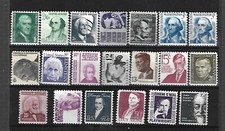 US Scott # 1278 - 1295 Prominent Americans Set of 20 MNH Issued in 1965 - 1979