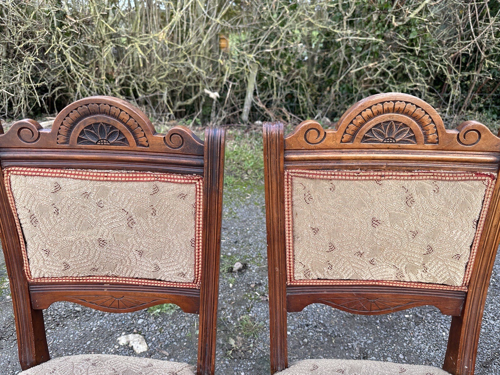 Set Of 6 Victorian Dining Chairs For Reupholstering eBay