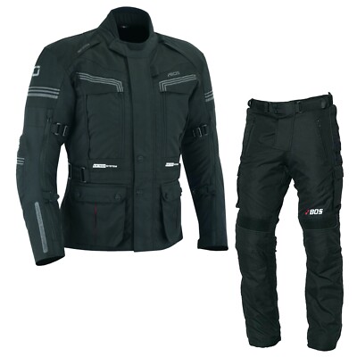 Damen Motorradkombi Jacke & Hose – Atmungsaktiv, Wind-/wasserdicht, CE-Protektoren, Größe M