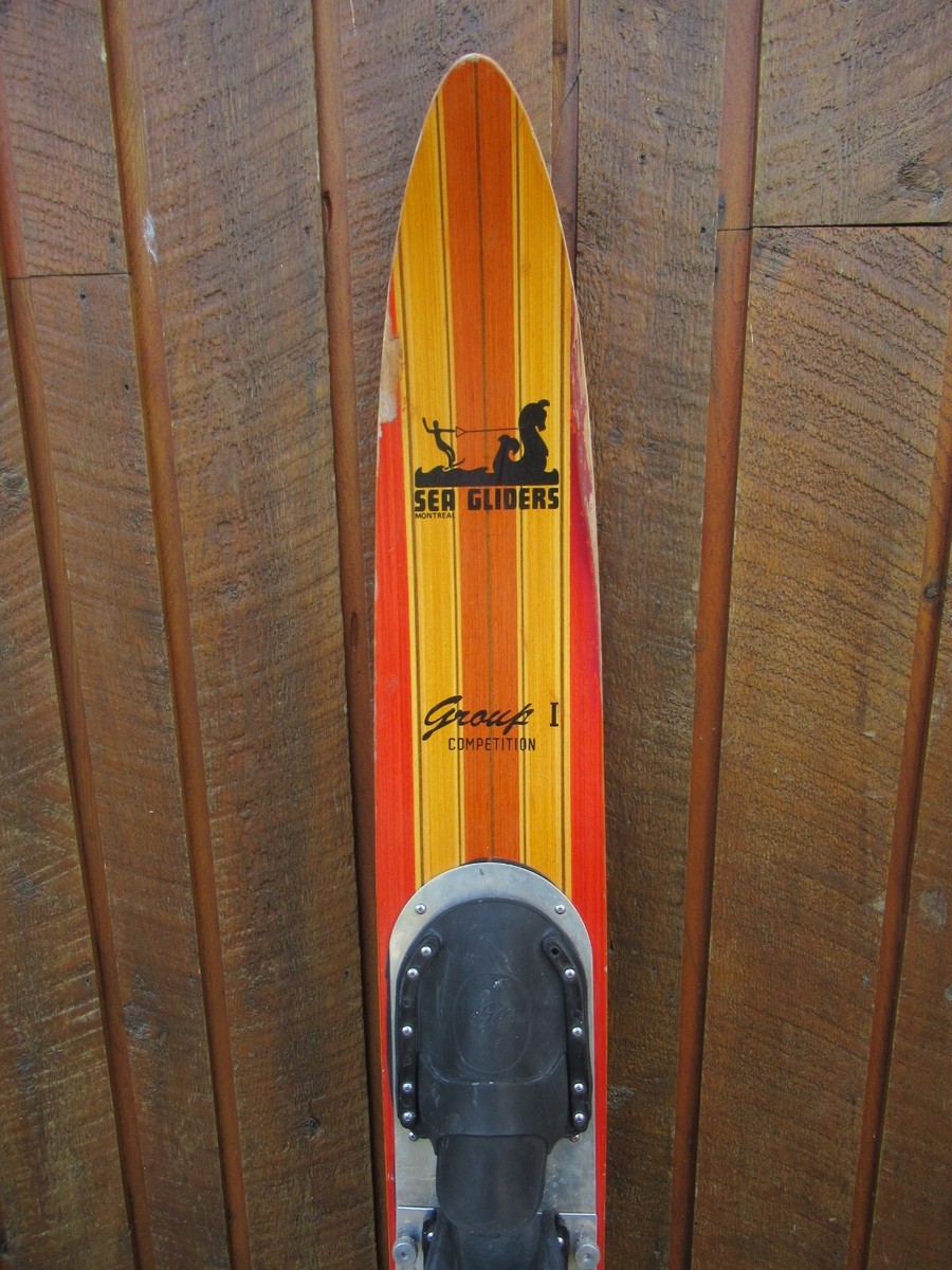 VINTAGE Wooden Single Water Ski Waterski 64