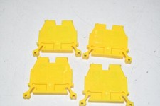 Lot of 4 NEW Allen Bradley 1492-W3 TERMINAL BLOCKS - YELLOW 1492-W3-Y