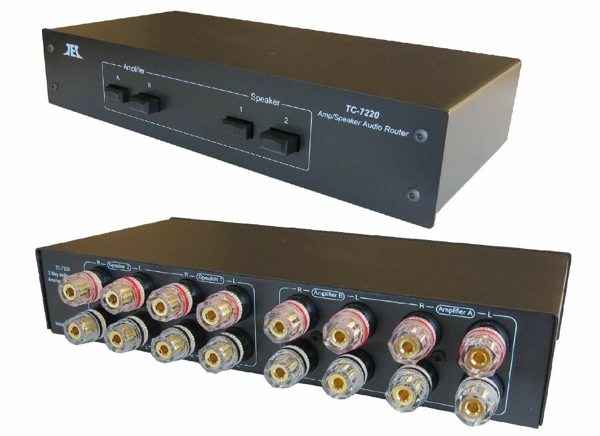 TC 7220 2 Way Amp Amplifier Speaker Selector Switch Switcher