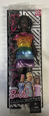 Barbie Fashionistas #90 Mattel FJF50 RAINBOW DRESS Fashion Doll | eBay