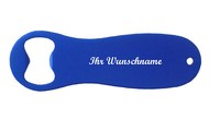 FlaschenöFfner Mit Namensgravur / Aus Metall - Farbe: Blau