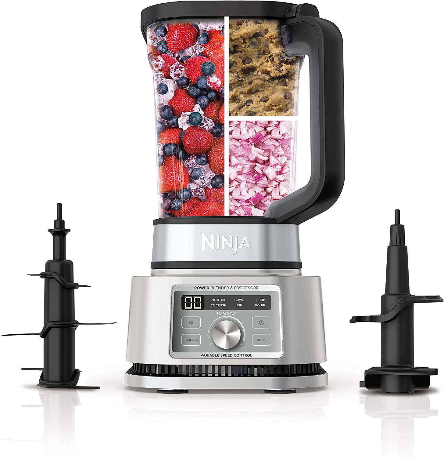 Foodi 3-in-1 Power Blender & Processor with 1400W Smarttorque Auto-IQ