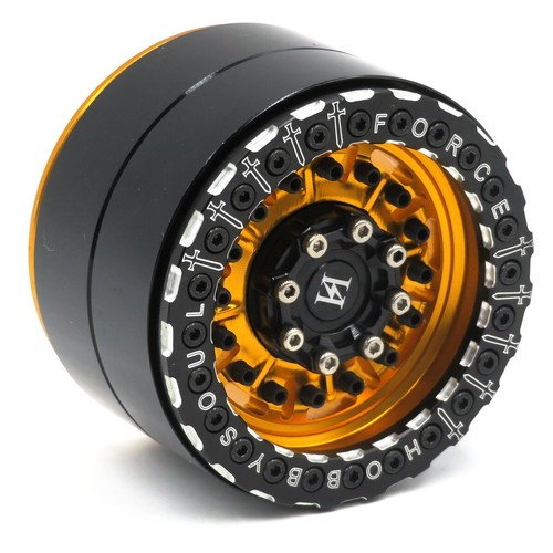 2x RC Allloy 2.2 beadlock wheels Rims For RC Crawler Trx4 Scx10 Capra Ryft Gen8 - Picture 14 of 53