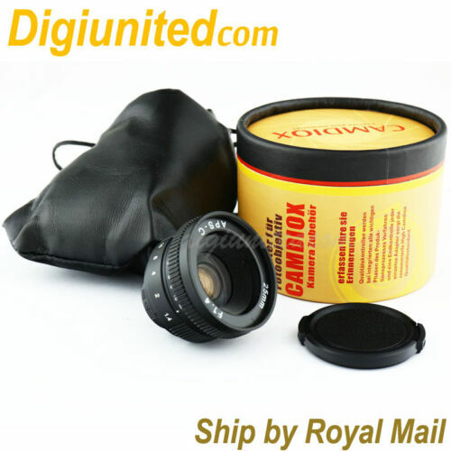 C-mount lens Kern Paillard Switar 25mm f1.5 AR Bolex and BMPCC