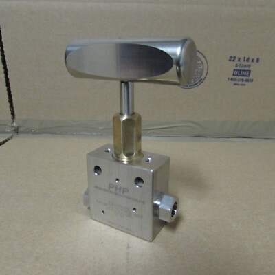 PHP 20NV6M1V 3/8'' MP SS 2-WAY VALVE, 20K PSI, N/NIB! MAKE OFFER!