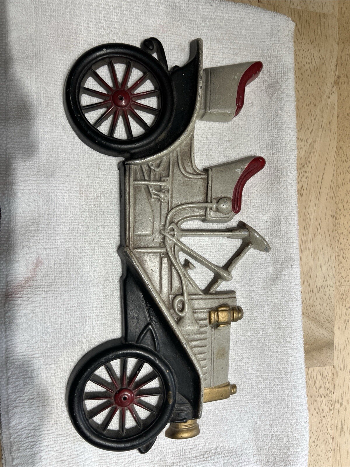 MIDWEST Cast Iron Car Wall Decor Hanging Plaque 1910 Buick Vintage